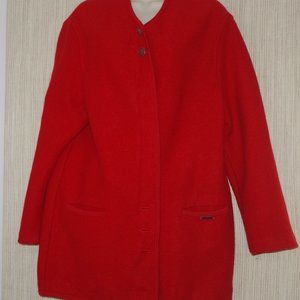 Geiger Collection Red Wool Jacket Prescott Women Size: 40
